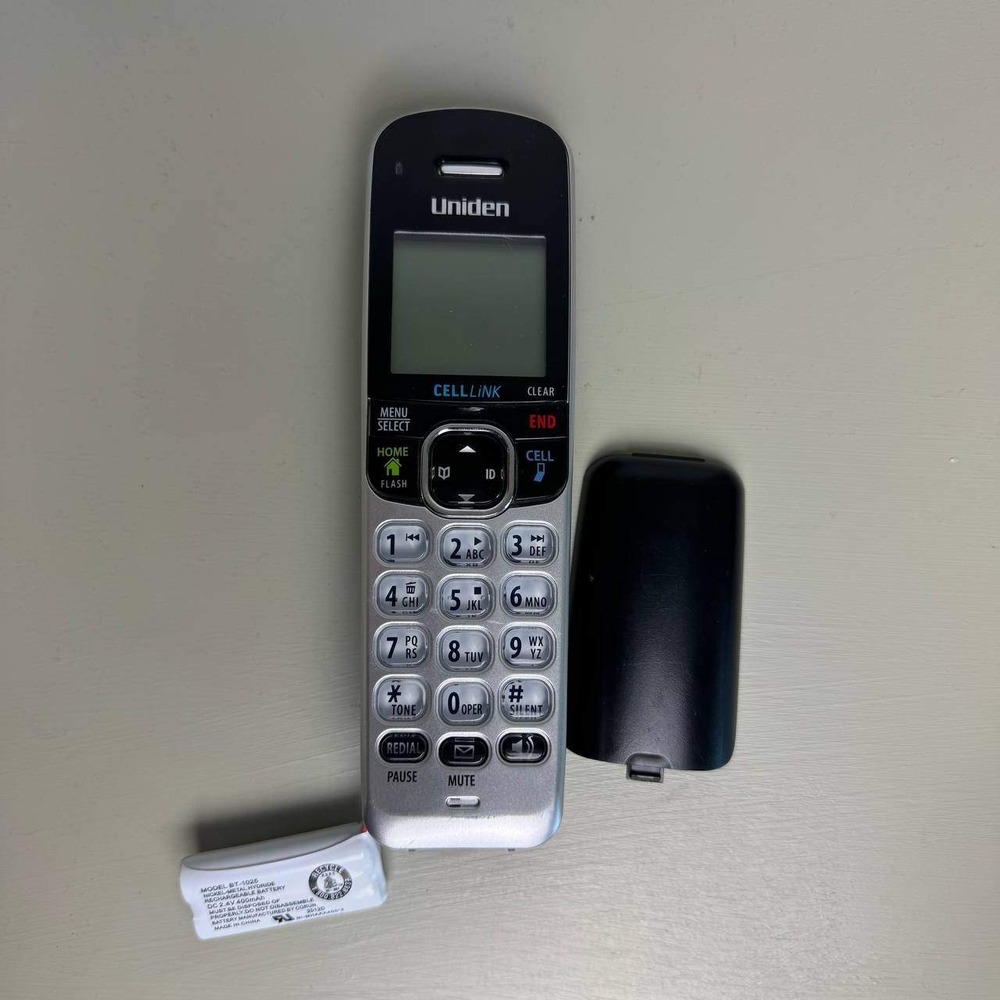 Uniden D1780-4BT Cordless Handset Unisex Silver Black CellLink Bluetooth Handset